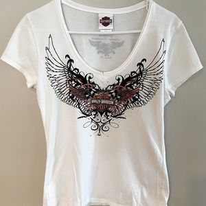 Harley Davidson women’s v-neck tee shirt